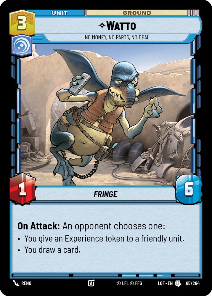 Watto - No Money, No Parts, No Deal (65/264) (65/264) [Legends of the Force] | Galactic Gamez