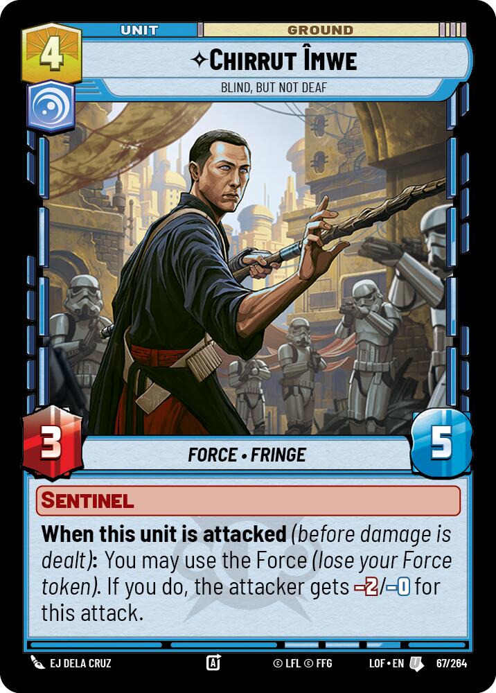 Chirrut Imwe - Blind, but not Deaf (67/264) (67/264) [Legends of the Force] | Galactic Gamez