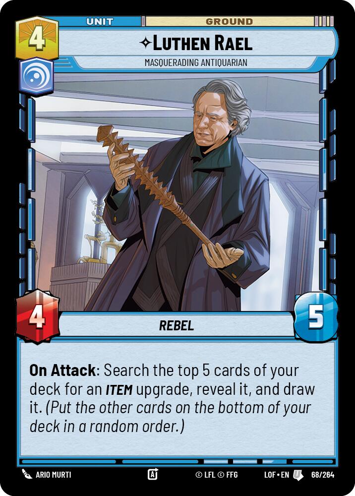 Luthen Rael - Masquerading Antiquarian (68/264) (68/264) [Legends of the Force] | Galactic Gamez