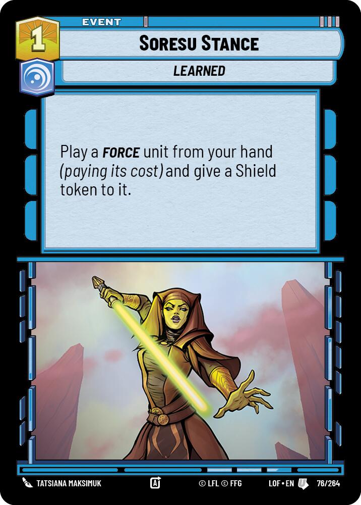 Soresu Stance (76/264) (76/264) [Legends of the Force] | Galactic Gamez