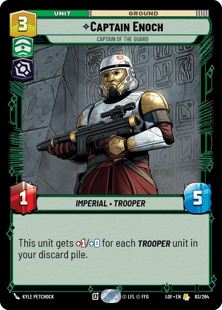 Captain Enoch - Captain of the Guard (83/264) (83/264) [Legends of the Force] | Galactic Gamez