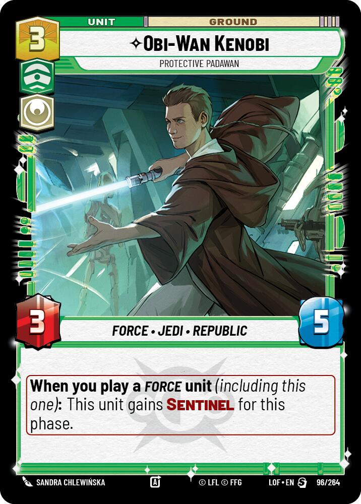 Obi-Wan Kenobi - Protective Padawan (96/264) (96/264) [Legends of the Force] | Galactic Gamez