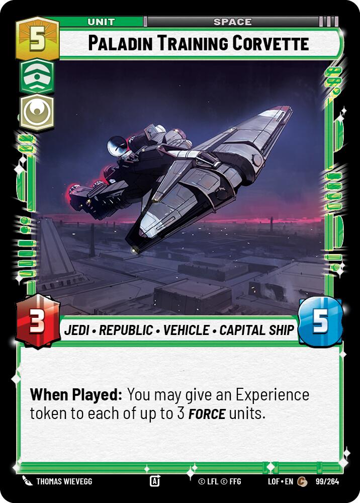 Paladin Training Corvette (99/264) (99/264) [Legends of the Force] | Galactic Gamez