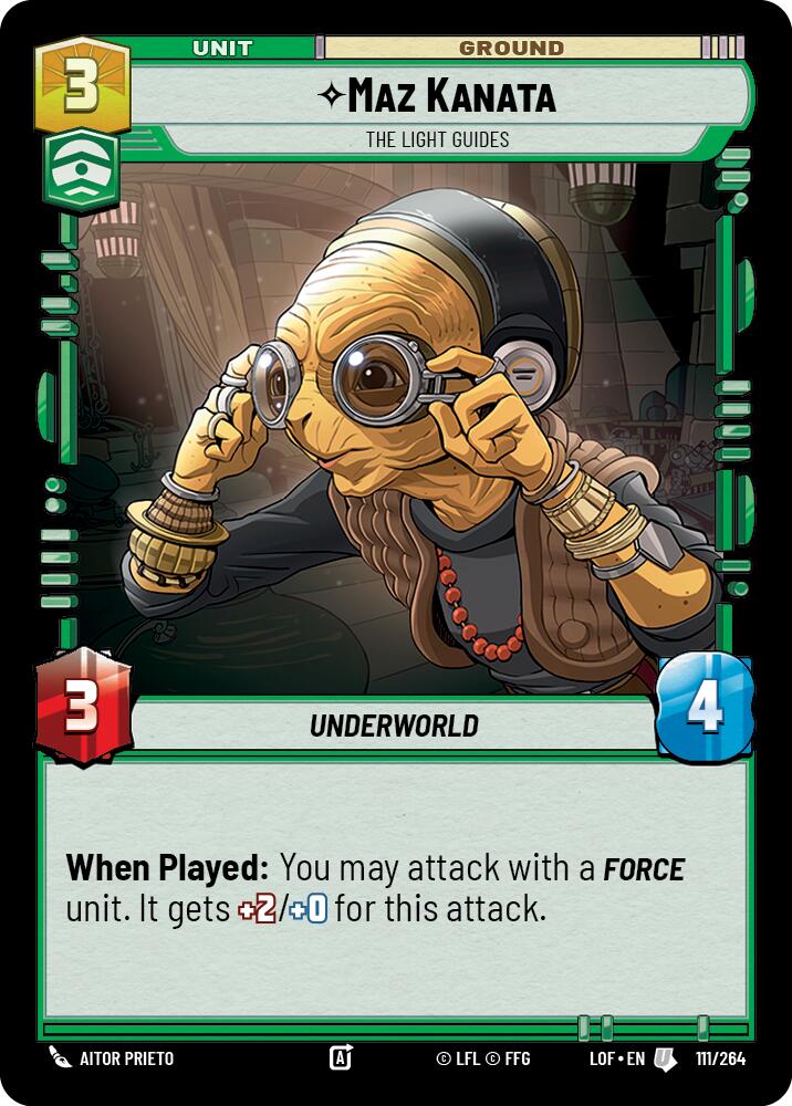 Maz Kanata - The Light Guides (111/264) (111/264) [Legends of the Force] | Galactic Gamez