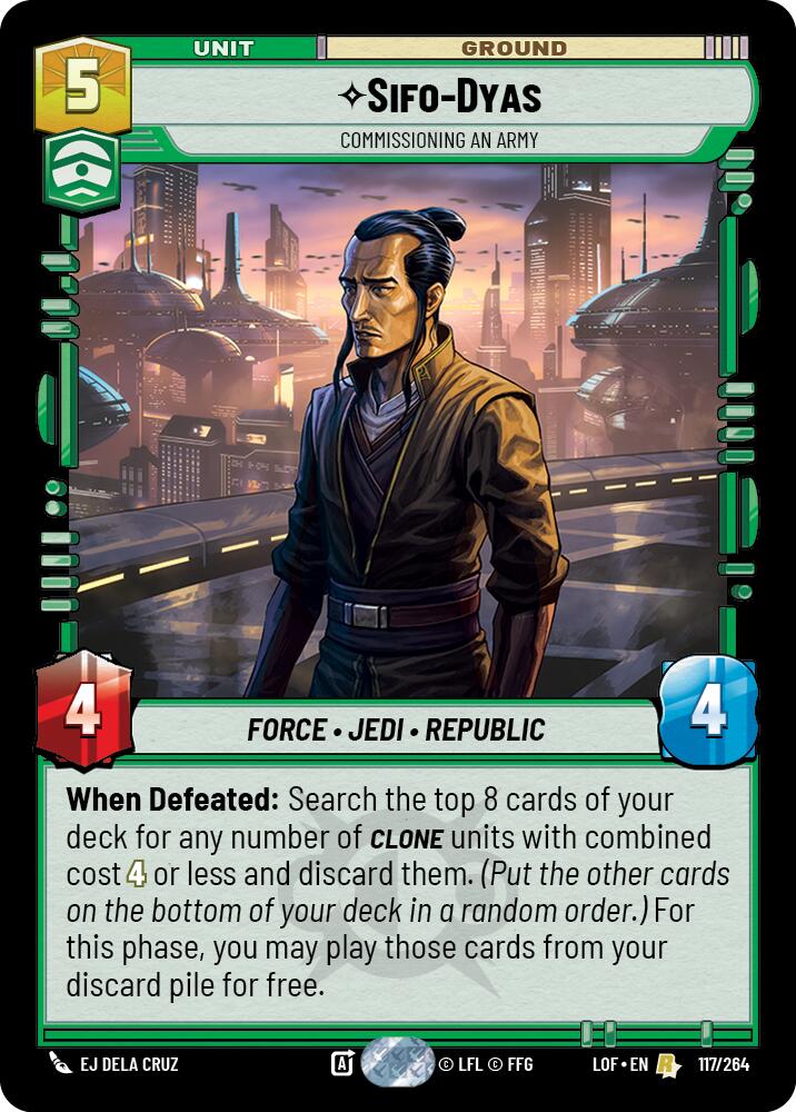 Sifo-Dyas - Commissioning An Army (117/264) (117/264) [Legends of the Force] | Galactic Gamez