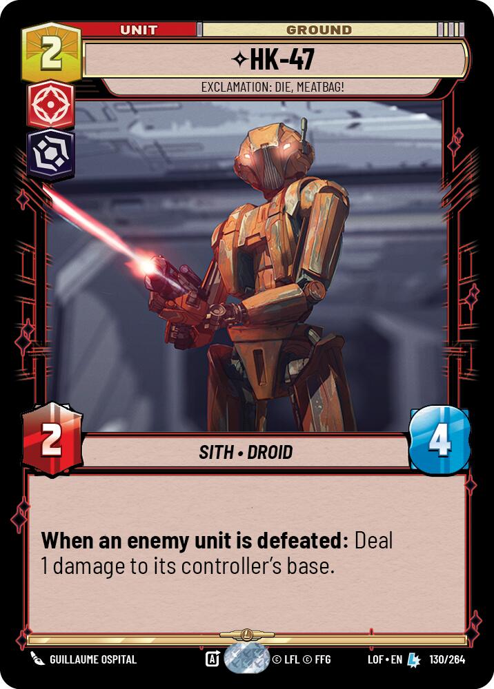 HK-47 - Exclamation: Die, Meatbag! (130/264) (130/264) [Legends of the Force] | Galactic Gamez