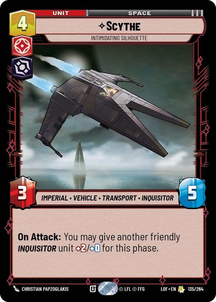 Scythe - Intimidating Silhouette (135/264) (135/264) [Legends of the Force] | Galactic Gamez