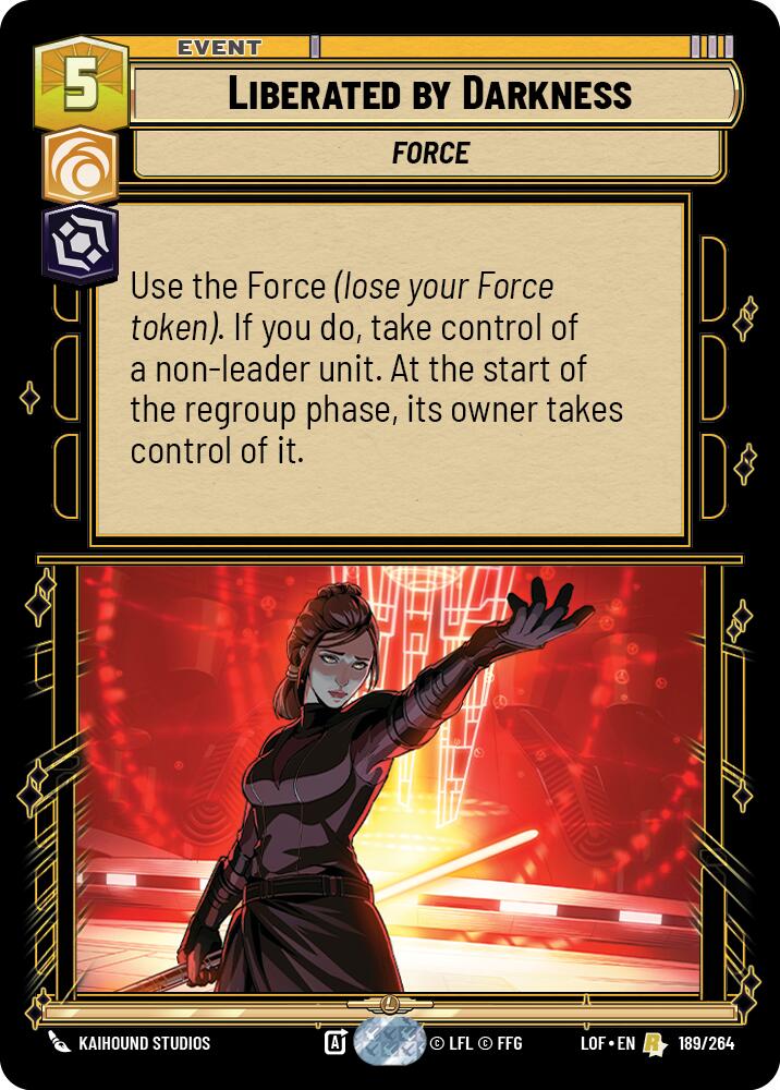 Liberated by Darkness (189/264) (189/264) [Legends of the Force] | Galactic Gamez