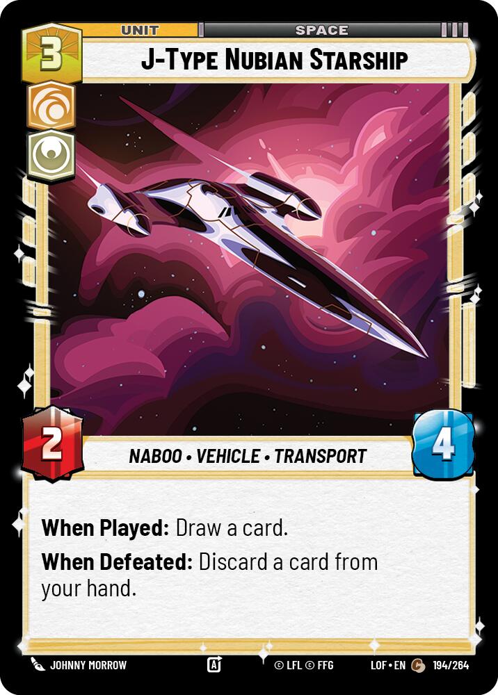 J-Type Nubian Starship (194/264) (194/264) [Legends of the Force] | Galactic Gamez