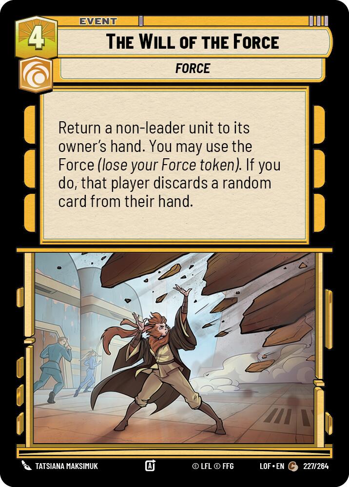 The Will of the Force (227/264) (227/264) [Legends of the Force] | Galactic Gamez