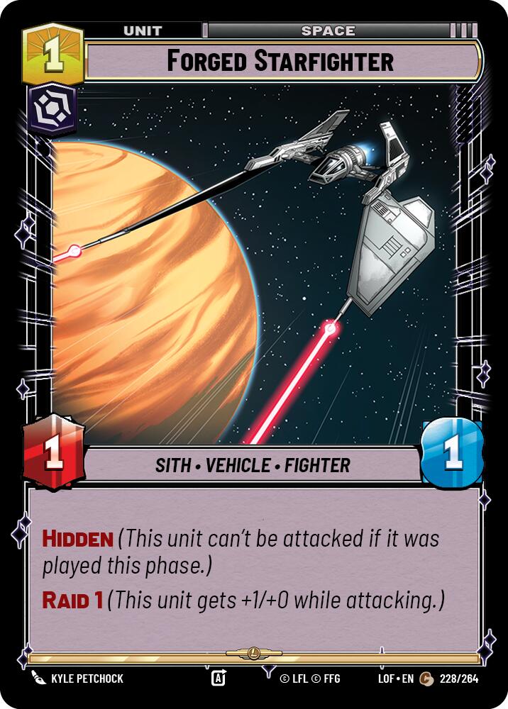 Forged Starfighter (228/264) (228/264) [Legends of the Force] | Galactic Gamez