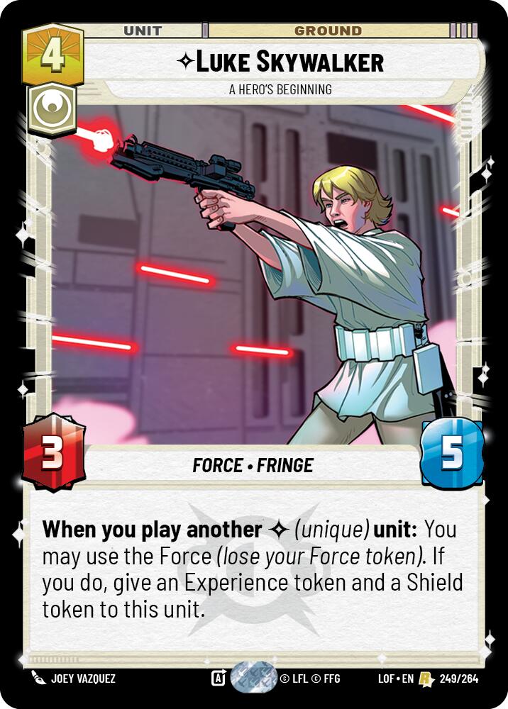 Luke Skywalker - A Hero's Beginning (249/264) (249/264) [Legends of the Force] | Galactic Gamez