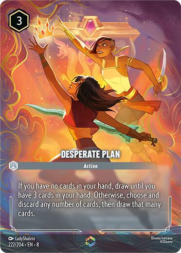 Desperate Plan (Enchanted) (222/204) [Reign of Jafar] | Galactic Gamez