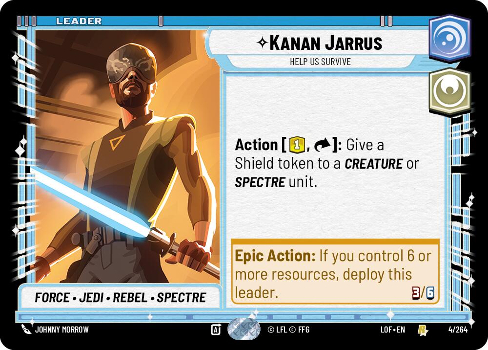 Kanan Jarrus - Help Us Survive (004/264) (004/264) [Legends of the Force] | Galactic Gamez