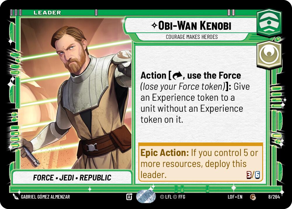 Obi-Wan Kenobi - Courage Makes Heroes (008/264) (008/264) [Legends of the Force] | Galactic Gamez