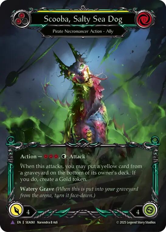 Scooba, Salty Sea Dog (Marvel) [SEA061] (High Seas)  Cold Foil | Galactic Gamez