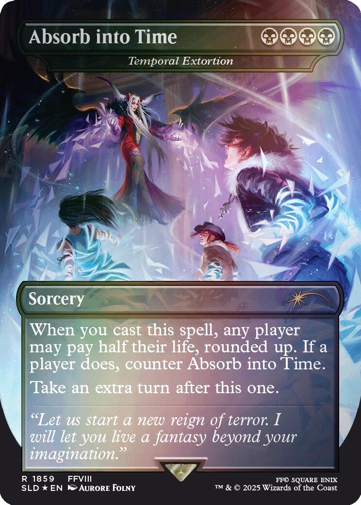 Absorb into Time - Temporal Extortion (Rainbow Foil) [Secret Lair Drop Series] | Galactic Gamez