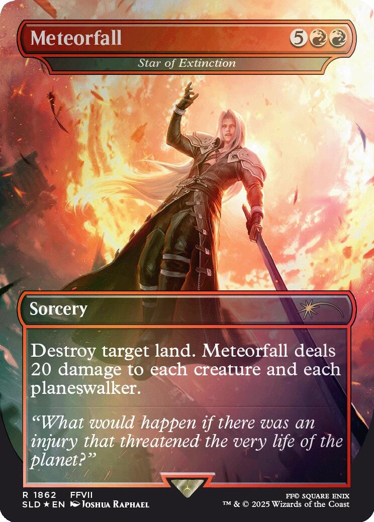 Meteorfall - Star of Extinction (Rainbow Foil) [Secret Lair Drop Series] | Galactic Gamez