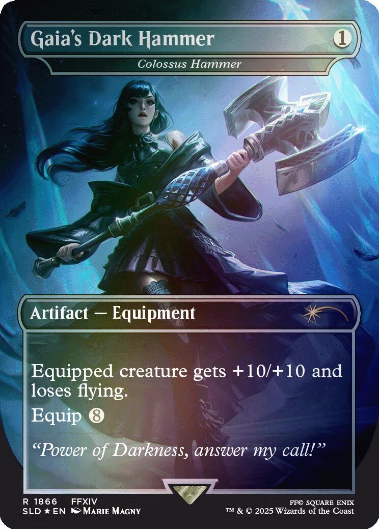 Gaia's Dark Hammer - Colossus Hammer (Rainbow Foil) [Secret Lair Drop Series] | Galactic Gamez