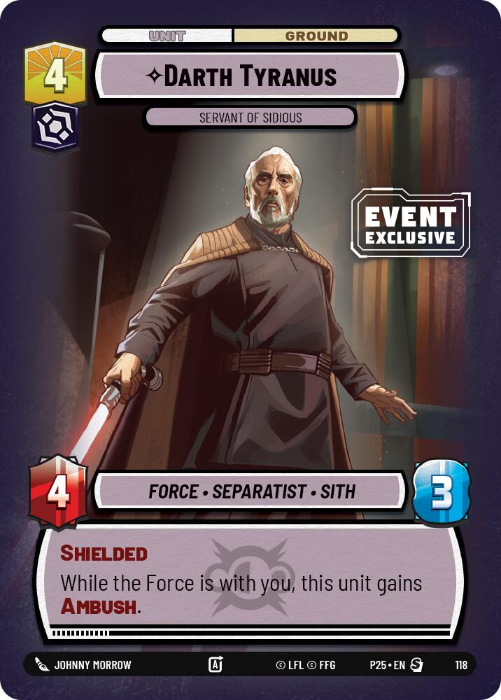 Darth Tyranus (118) - Servant of Sidious (118) [Miscellaneous] | Galactic Gamez
