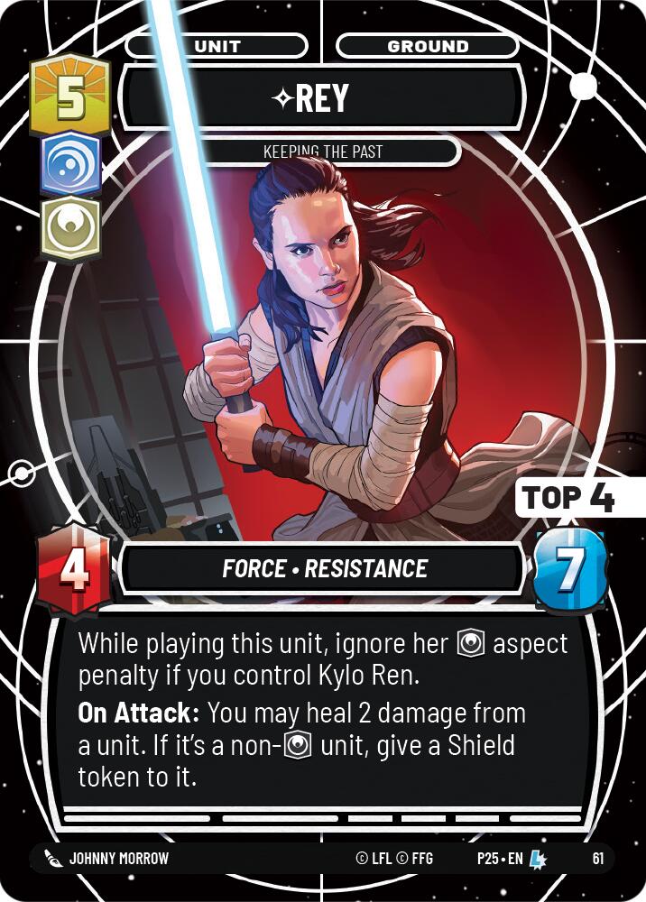 Rey (61) - Keeping the Past (Top 4) (61) [Store Showdown Promos] | Galactic Gamez