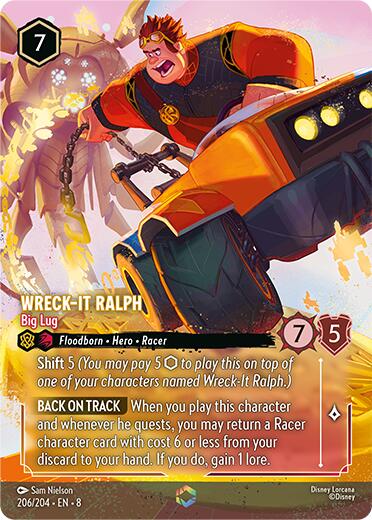 Wreck-It Ralph - Big Lug (Enchanted) (206/204) [Reign of Jafar] | Galactic Gamez