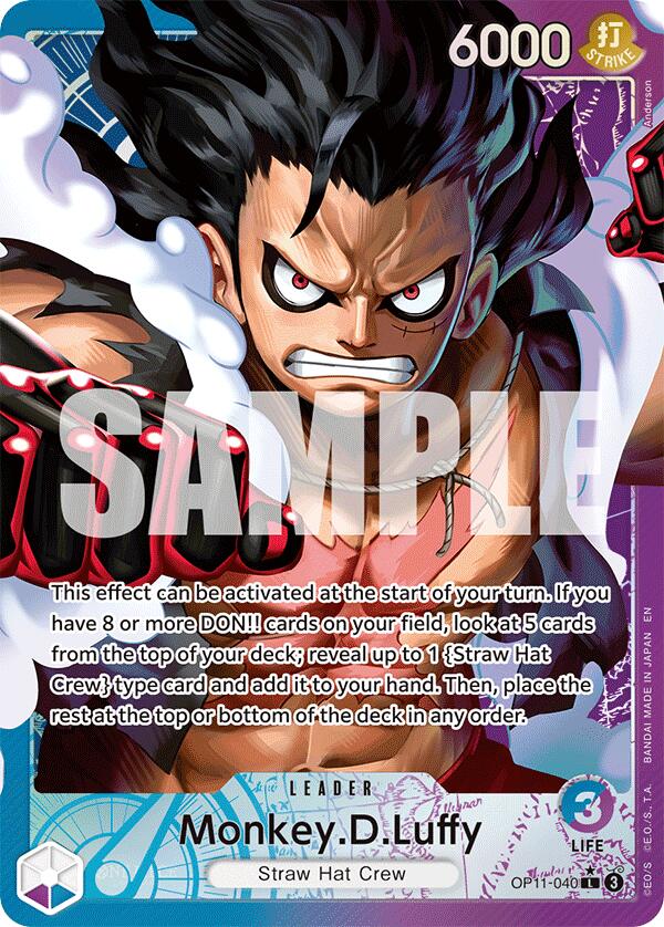 Monkey.D.Luffy (040) (Alternate Art) [A Fist of Divine Speed] | Galactic Gamez