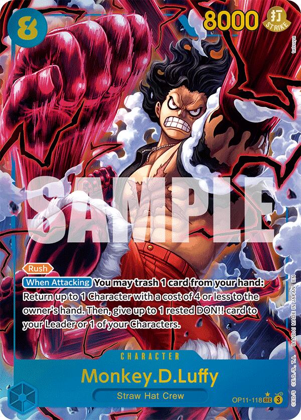 Monkey.D.Luffy (118) (Alternate Art) [A Fist of Divine Speed] | Galactic Gamez