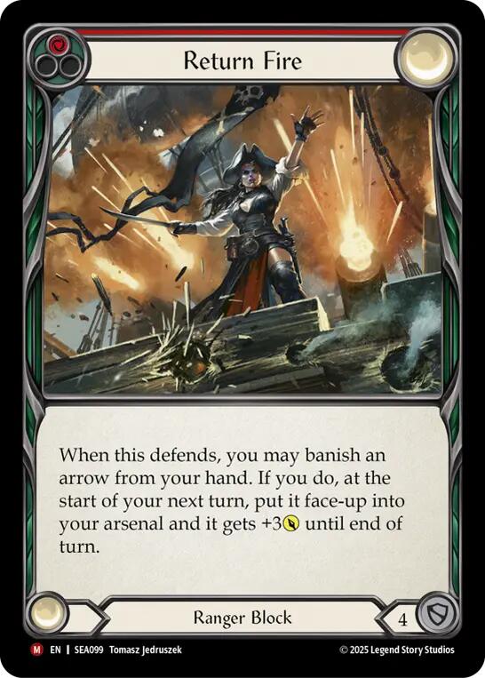 Return Fire [SEA099] (High Seas)  Rainbow Foil | Galactic Gamez