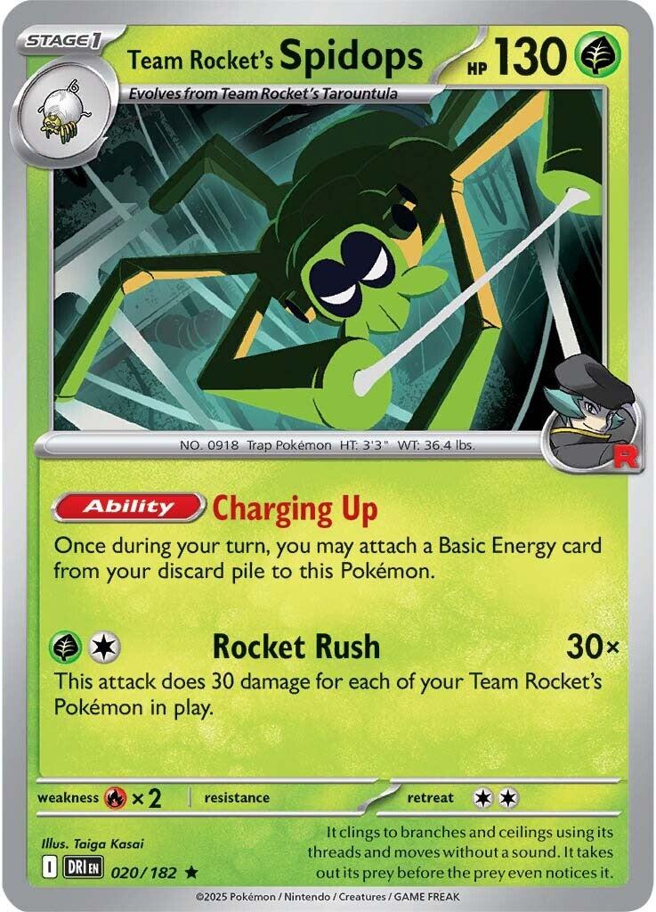 Team Rocket's Spidops (020/182) [Scarlet & Violet: Destined Rivals] | Galactic Gamez