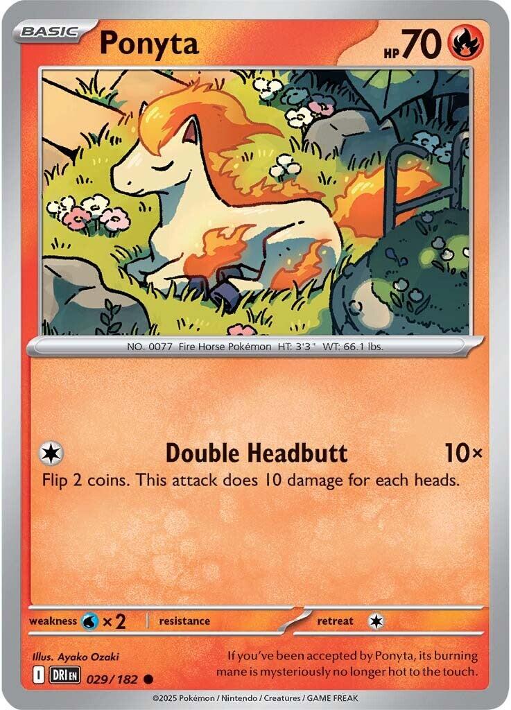Ponyta (029/182) [Scarlet & Violet: Destined Rivals] | Galactic Gamez
