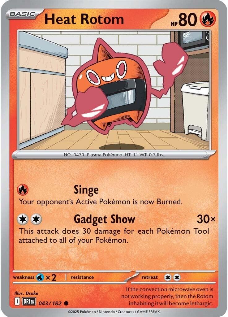 Heat Rotom (043/182) [Scarlet & Violet: Destined Rivals] | Galactic Gamez