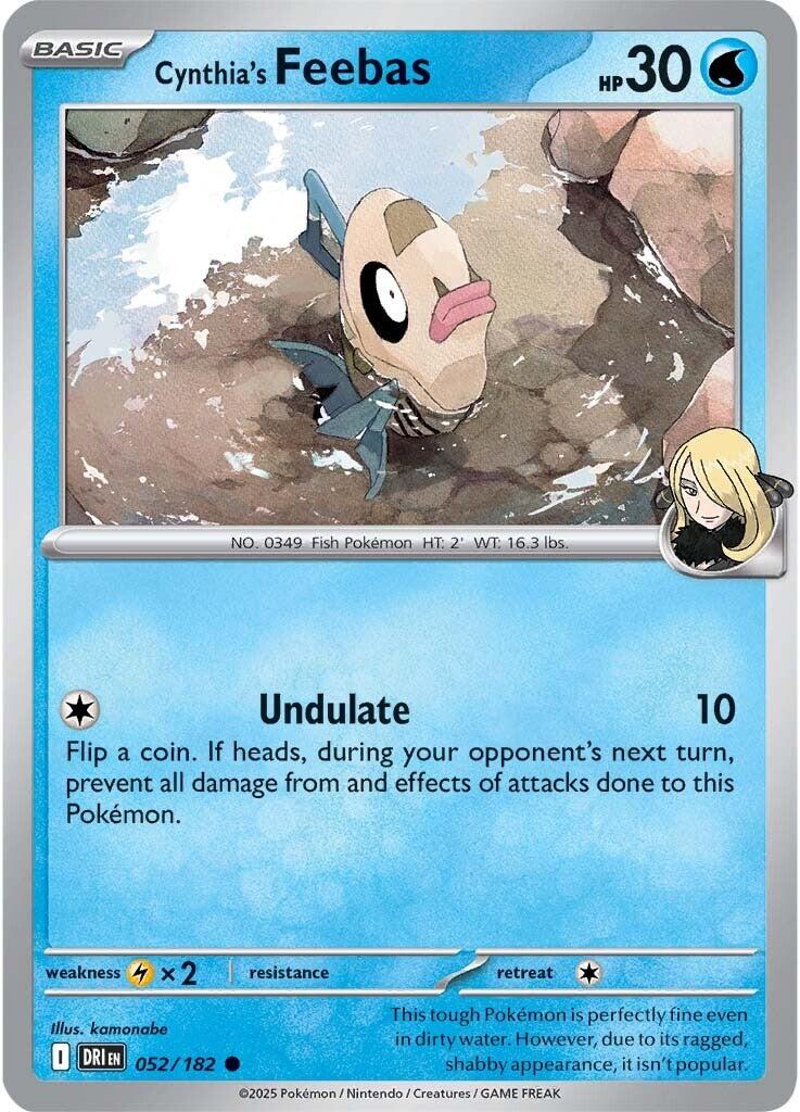 Cynthia's Feebas (052/182) [Scarlet & Violet: Destined Rivals] | Galactic Gamez