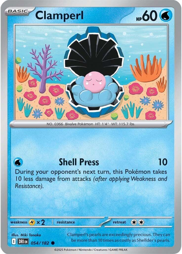 Clamperl (054/182) [Scarlet & Violet: Destined Rivals] | Galactic Gamez