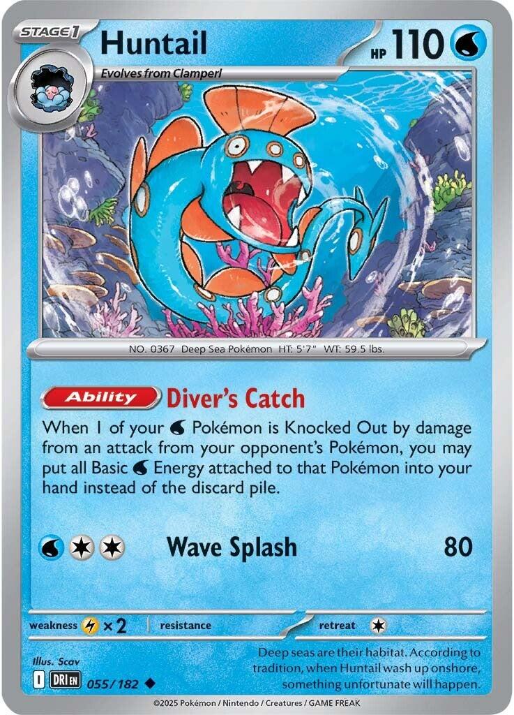 Huntail (055/182) [Scarlet & Violet: Destined Rivals] | Galactic Gamez