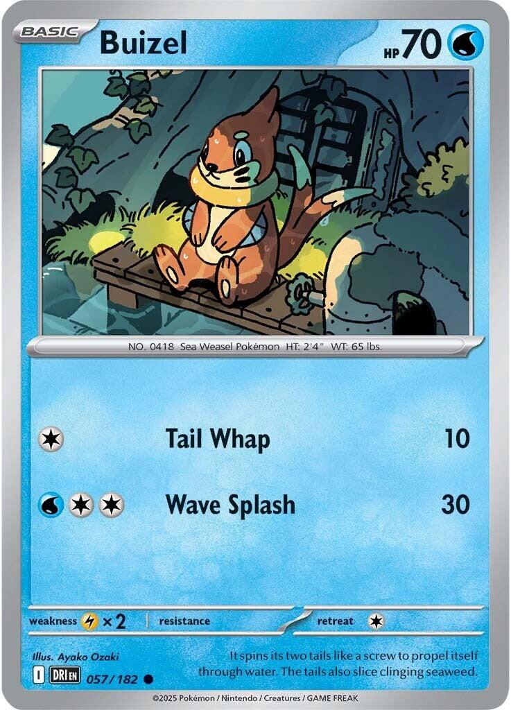 Buizel (057/182) [Scarlet & Violet: Destined Rivals] | Galactic Gamez