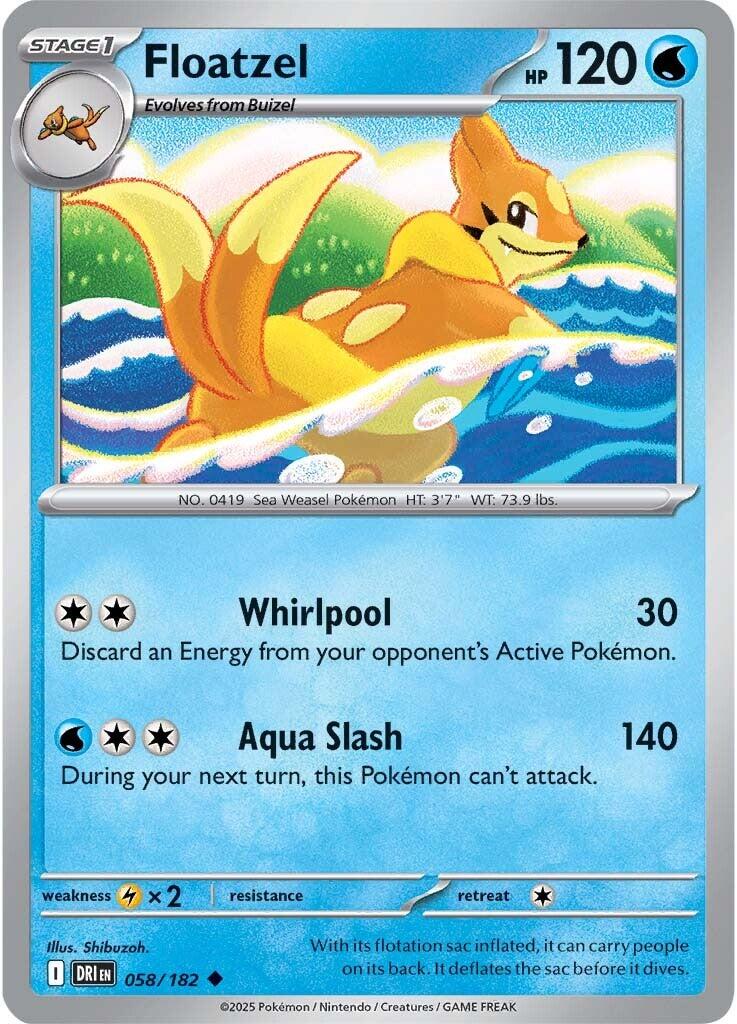 Floatzel (058/182) [Scarlet & Violet: Destined Rivals] | Galactic Gamez