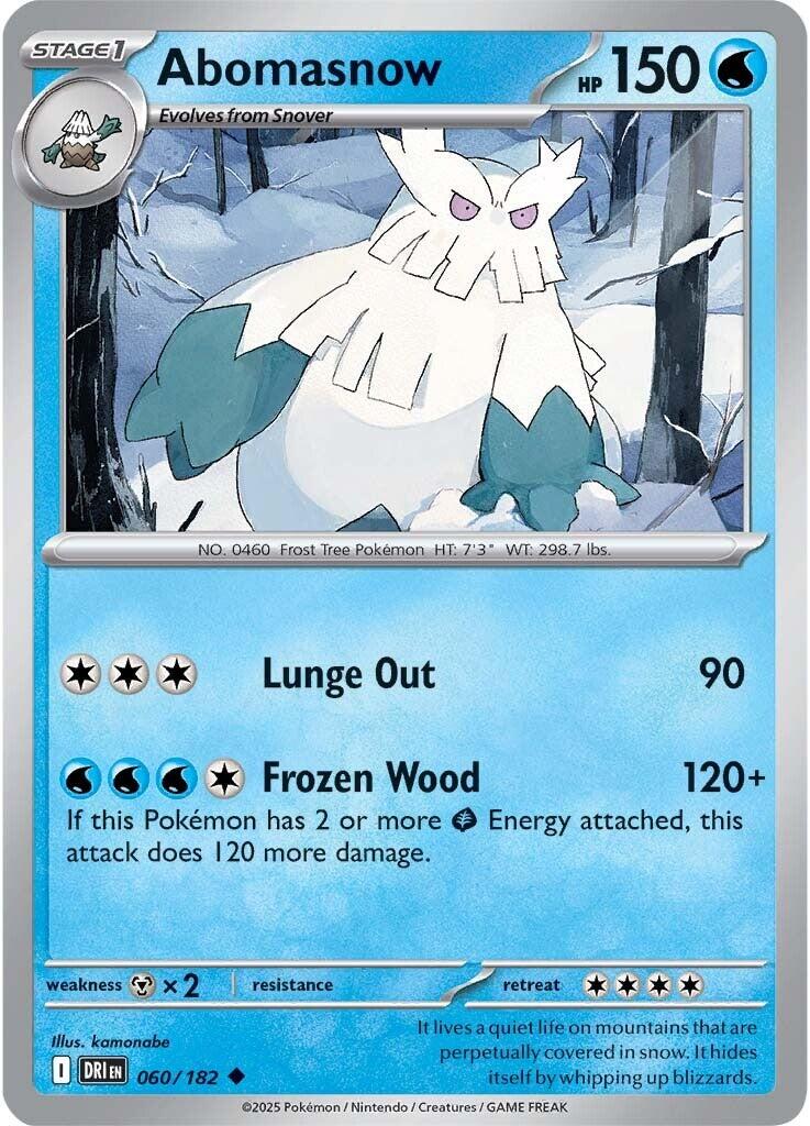 Abomasnow (060/182) [Scarlet & Violet: Destined Rivals] | Galactic Gamez