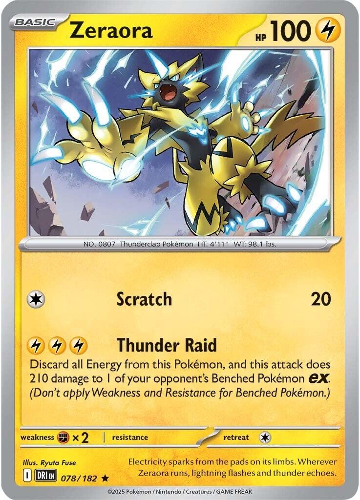 Zeraora (078/182) [Scarlet & Violet: Destined Rivals] | Galactic Gamez