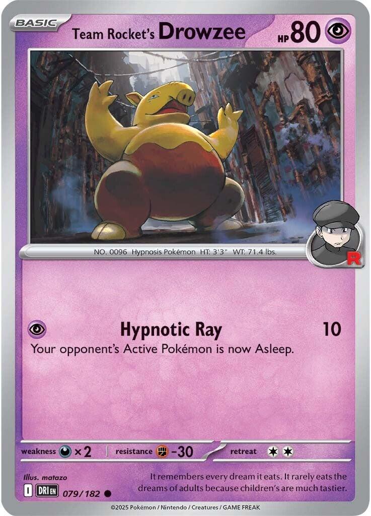 Team Rocket's Drowzee (079/182) [Scarlet & Violet: Destined Rivals] | Galactic Gamez