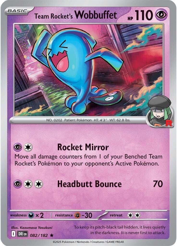 Team Rocket's Wobbuffet (082/182) [Scarlet & Violet: Destined Rivals] | Galactic Gamez