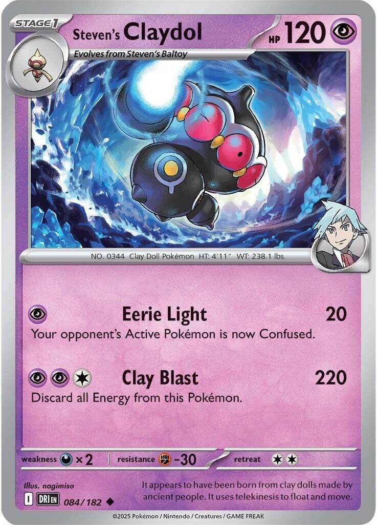 Steven's Claydol (084/182) [Scarlet & Violet: Destined Rivals] | Galactic Gamez