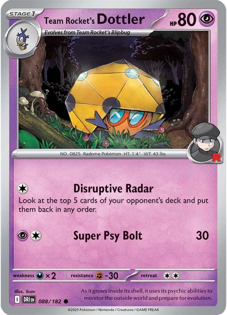 Team Rocket's Dottler (088/182) [Scarlet & Violet: Destined Rivals] | Galactic Gamez