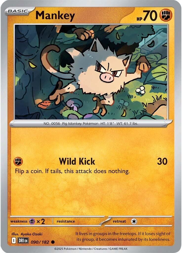 Mankey (090/182) [Scarlet & Violet: Destined Rivals] | Galactic Gamez