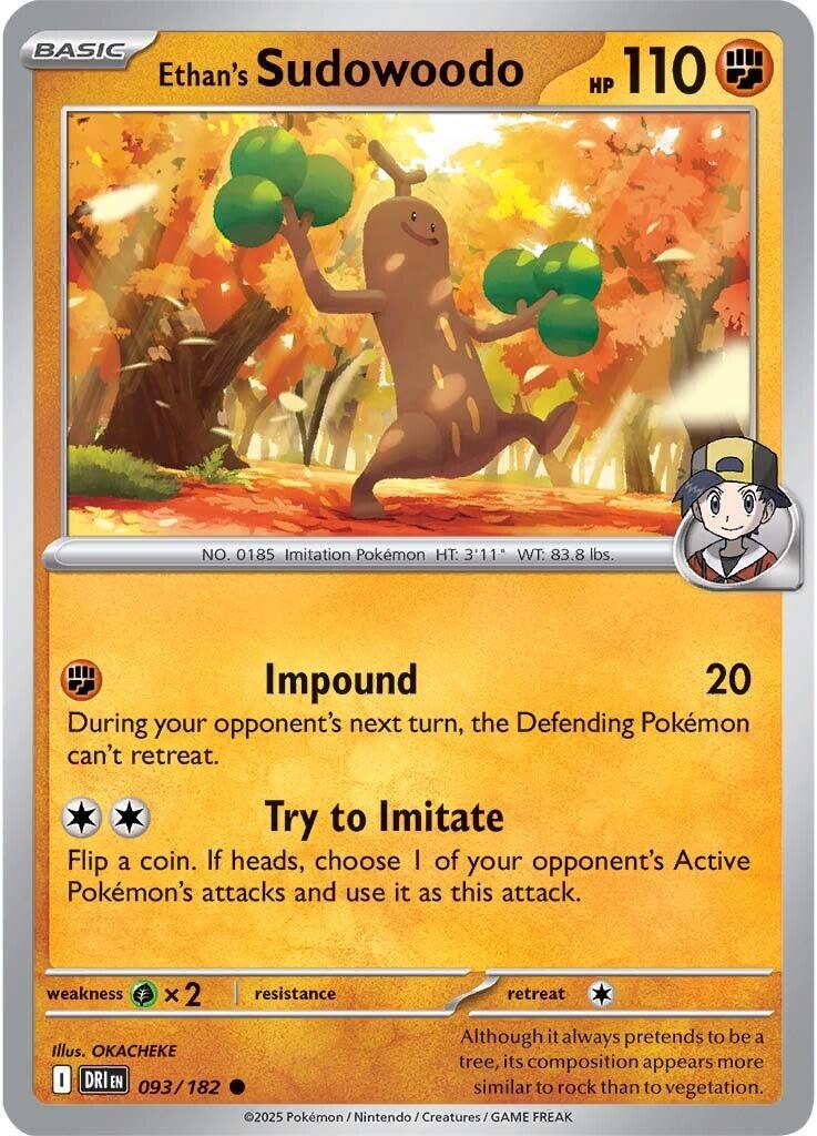 Ethan's Sudowoodo (093/182) [Scarlet & Violet: Destined Rivals] | Galactic Gamez