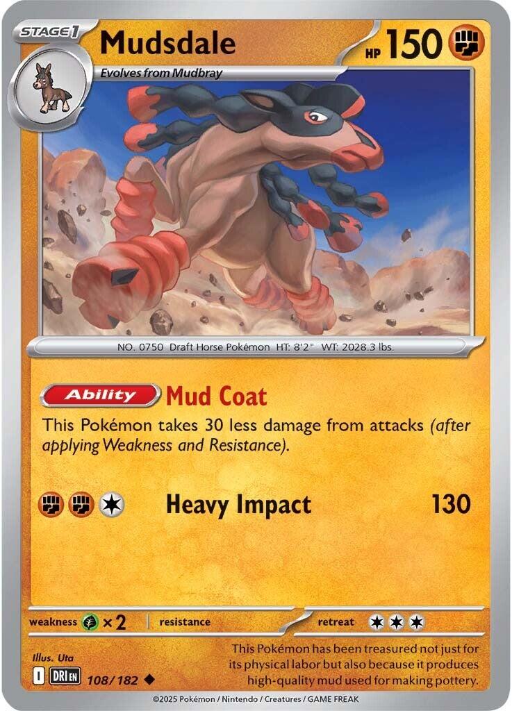 Mudsdale (108/182) [Scarlet & Violet: Destined Rivals] | Galactic Gamez