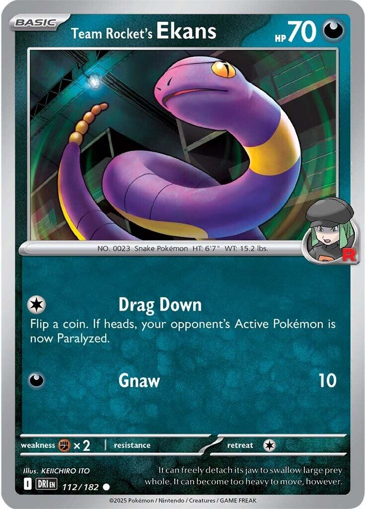 Team Rocket's Ekans (112/182) [Scarlet & Violet: Destined Rivals] | Galactic Gamez