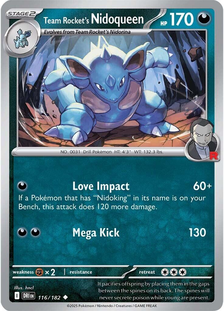 Team Rocket's Nidoqueen (116/182) [Scarlet & Violet: Destined Rivals] | Galactic Gamez