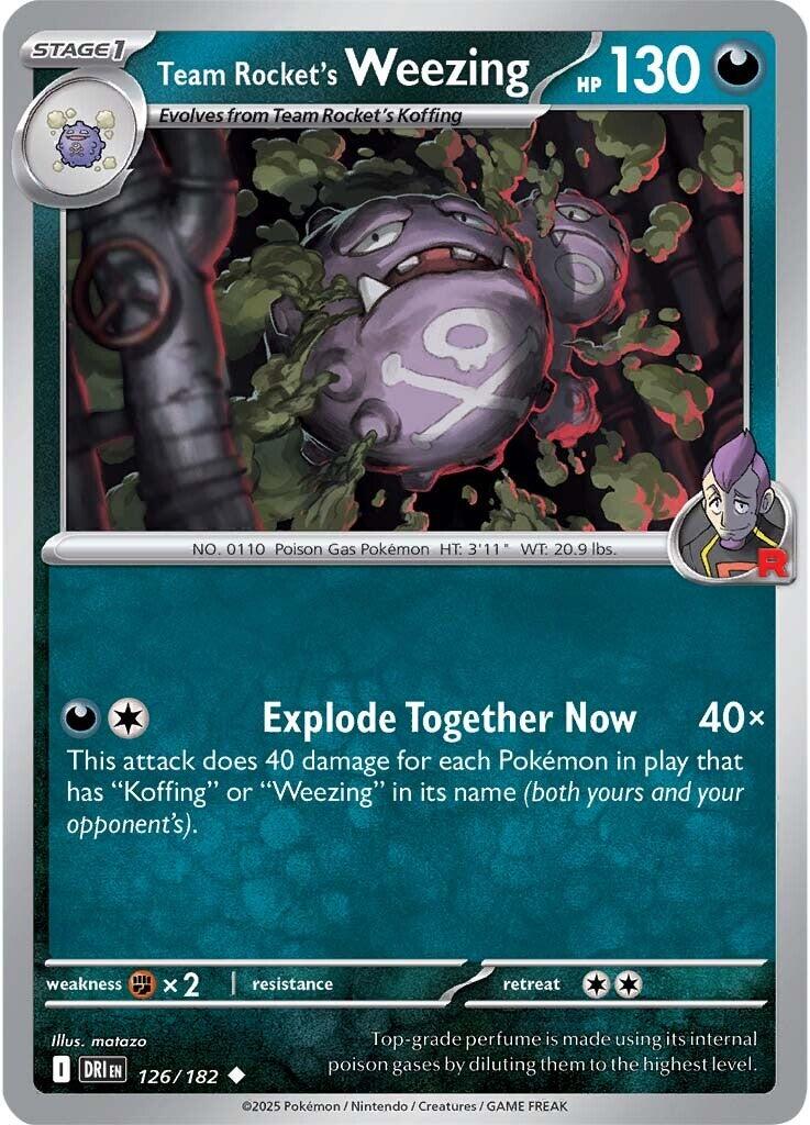 Team Rocket's Weezing (126/182) [Scarlet & Violet: Destined Rivals] | Galactic Gamez
