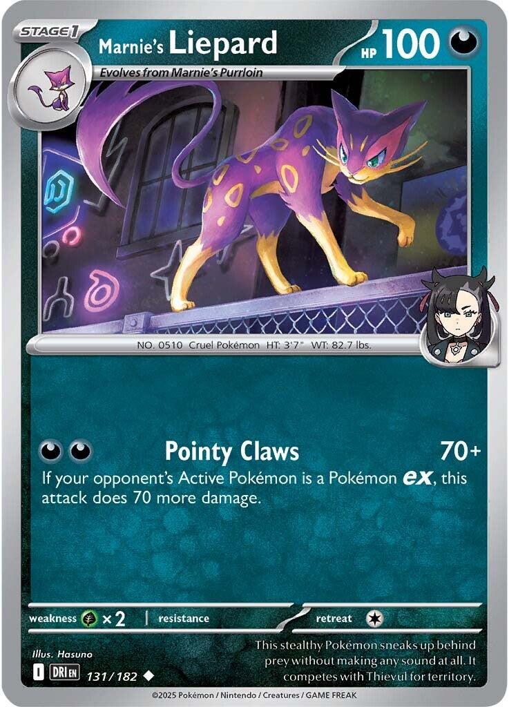 Marnie's Liepard (131/182) [Scarlet & Violet: Destined Rivals] | Galactic Gamez